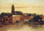 Gustave Courbet View of Frankfurt an Main oil painting on canvas